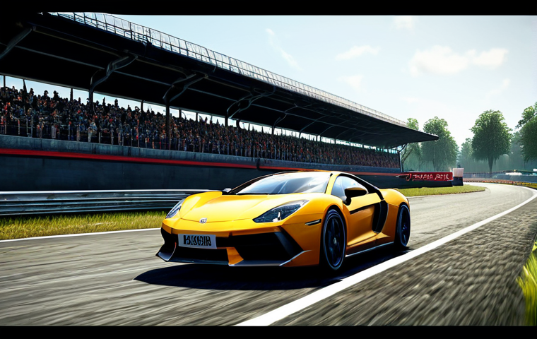 Prompt 1: Realistic Racing Game Brand Immersion**