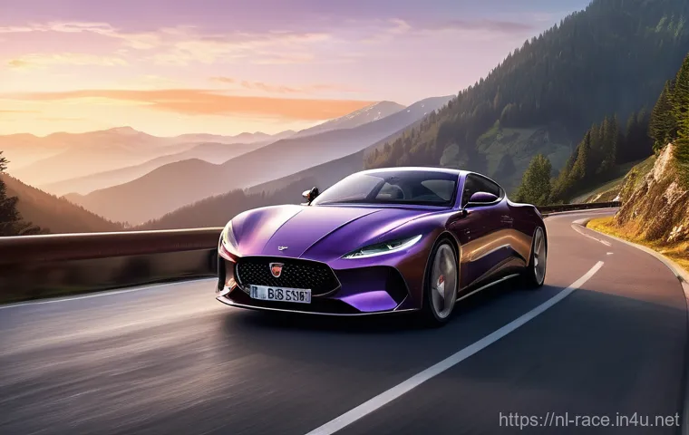 오픈월드 레이싱게임 - **Prompt:** A highly detailed and photorealistic image of a sleek, modern European sports car, perha...
