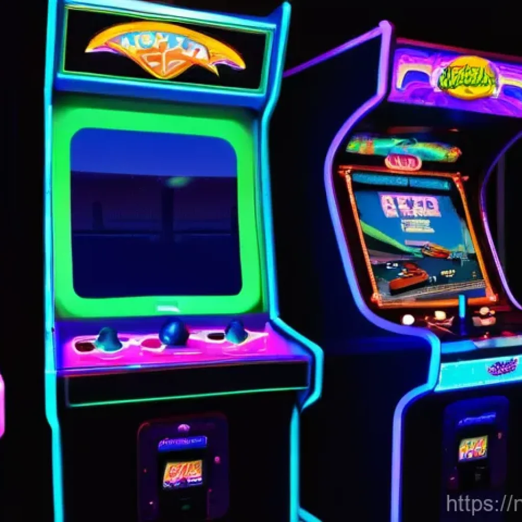 명작 레이싱게임 리뷰 - **Prompt 1: Arcade Thrills of Daytona USA** An immersive, wide-angle shot of a vibrant 1990s arc...