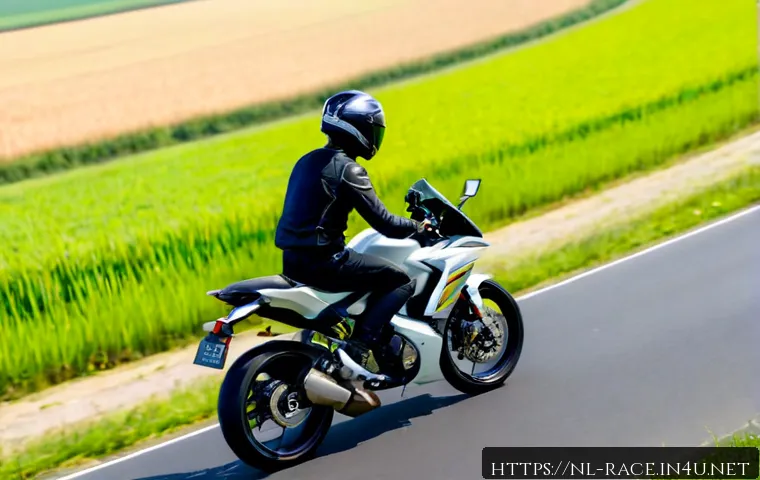 Home 17 코너링 마스터 방법 - Photorealistic motorcycle rider practicing smooth cornering on a quiet Dutch countryside road, safel...